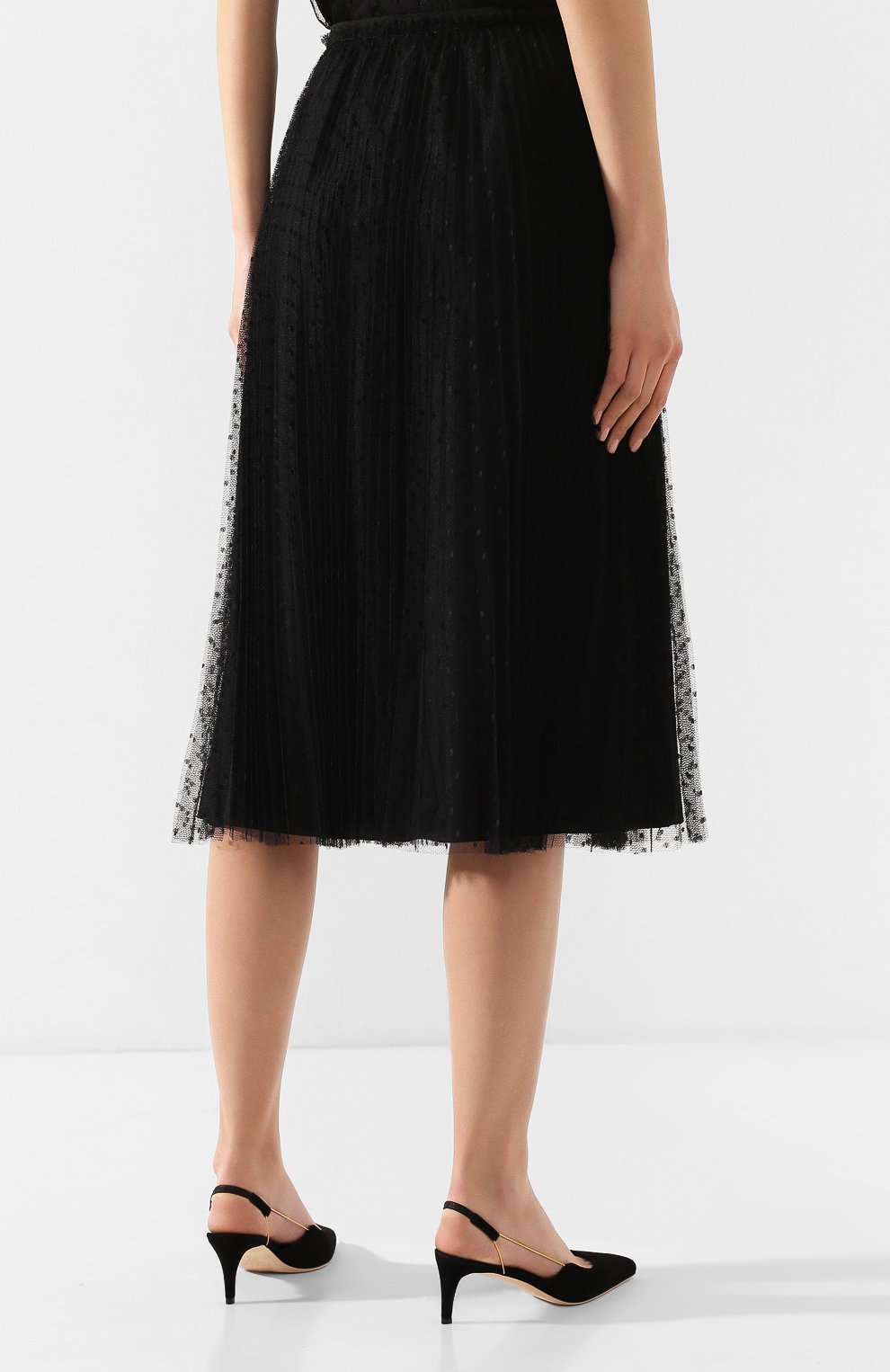 Юбка REDVALENTINO черного цвета по цене 76050 руб., арт. TR3RAC20/428, фото 4 Юбка REDVALENTINO, арт. TR3RAC20/428, фото 4