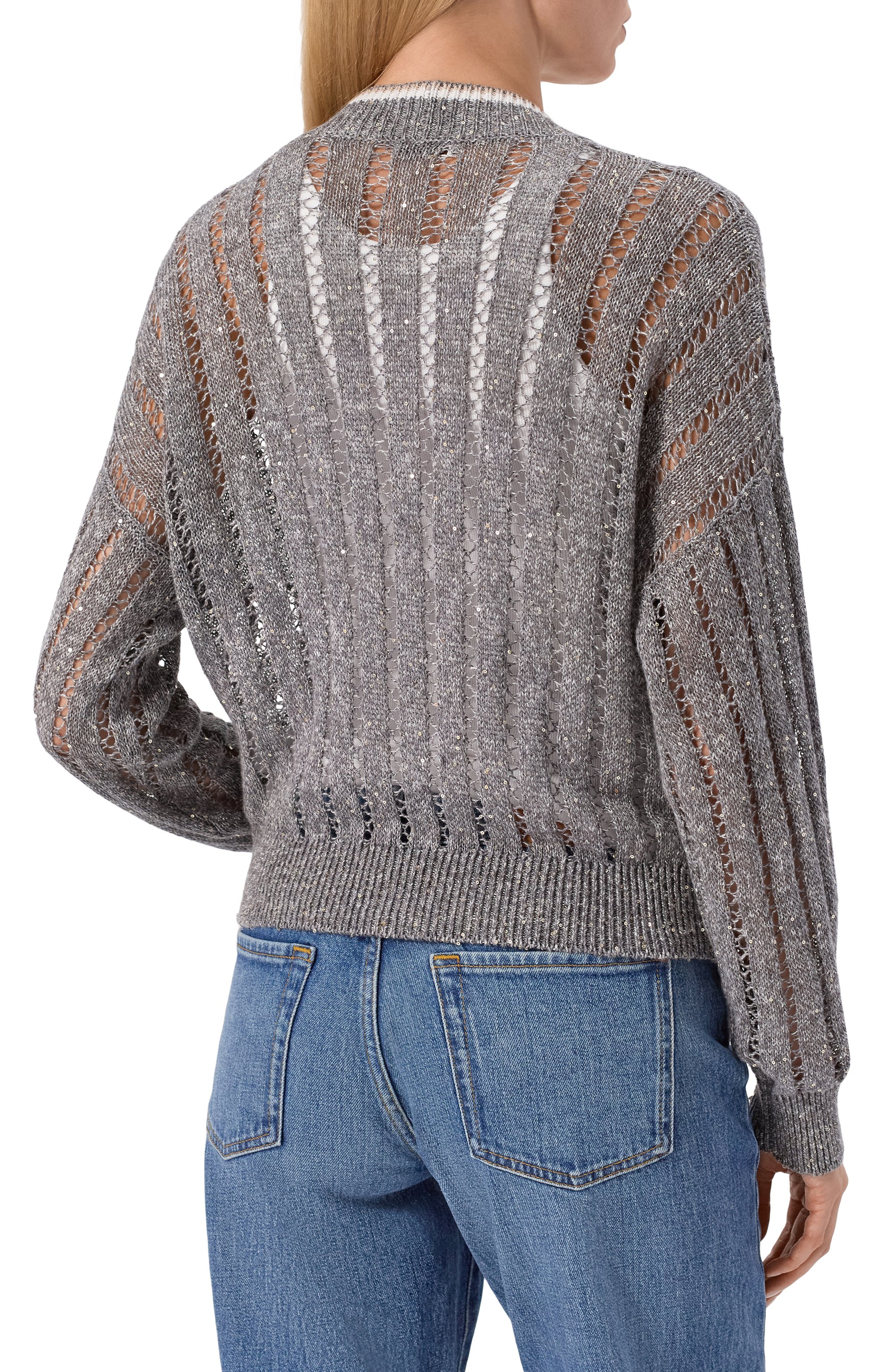 Льняной кардиган BRUNELLO CUCINELLI, арт. MC0559416, фото 4