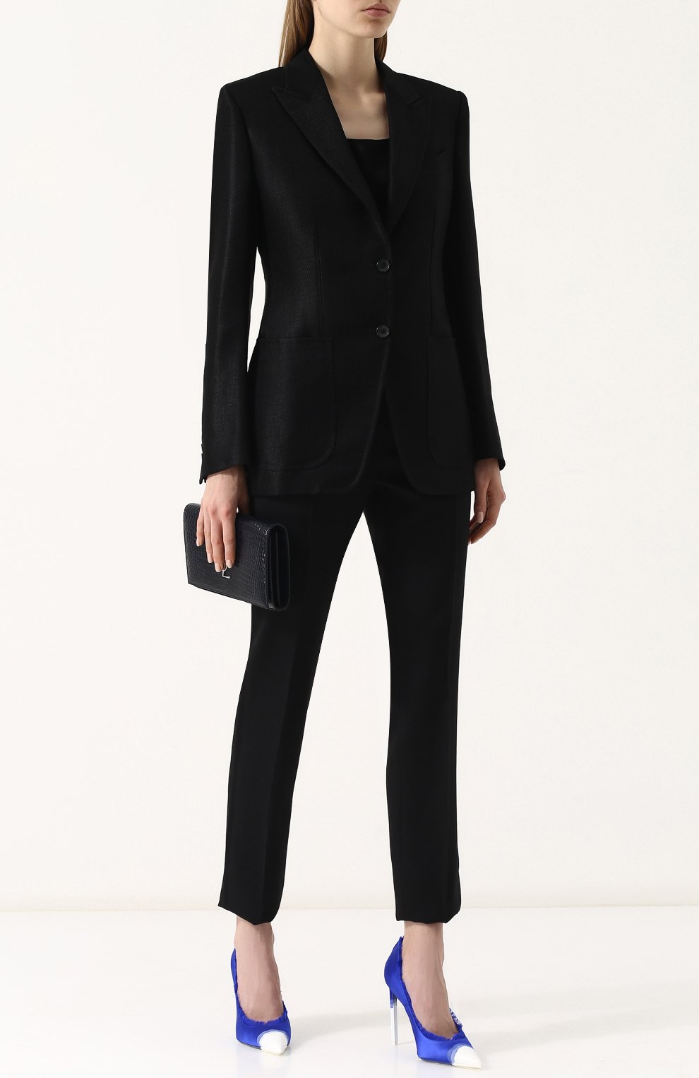 Приталенный однотонный жакет из вискозы TOM FORD, арт. GI2485-FAX319, фото 2