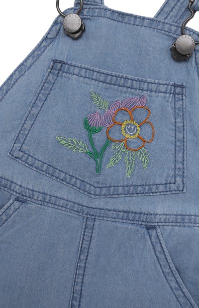 Джинсовый комбинезон STELLA MCCARTNEY голубого цвета по цене 10350 руб., арт. 8QAHG2, фото 3 Джинсовый комбинезон STELLA MCCARTNEY, арт. 8QAHG2, фото 3