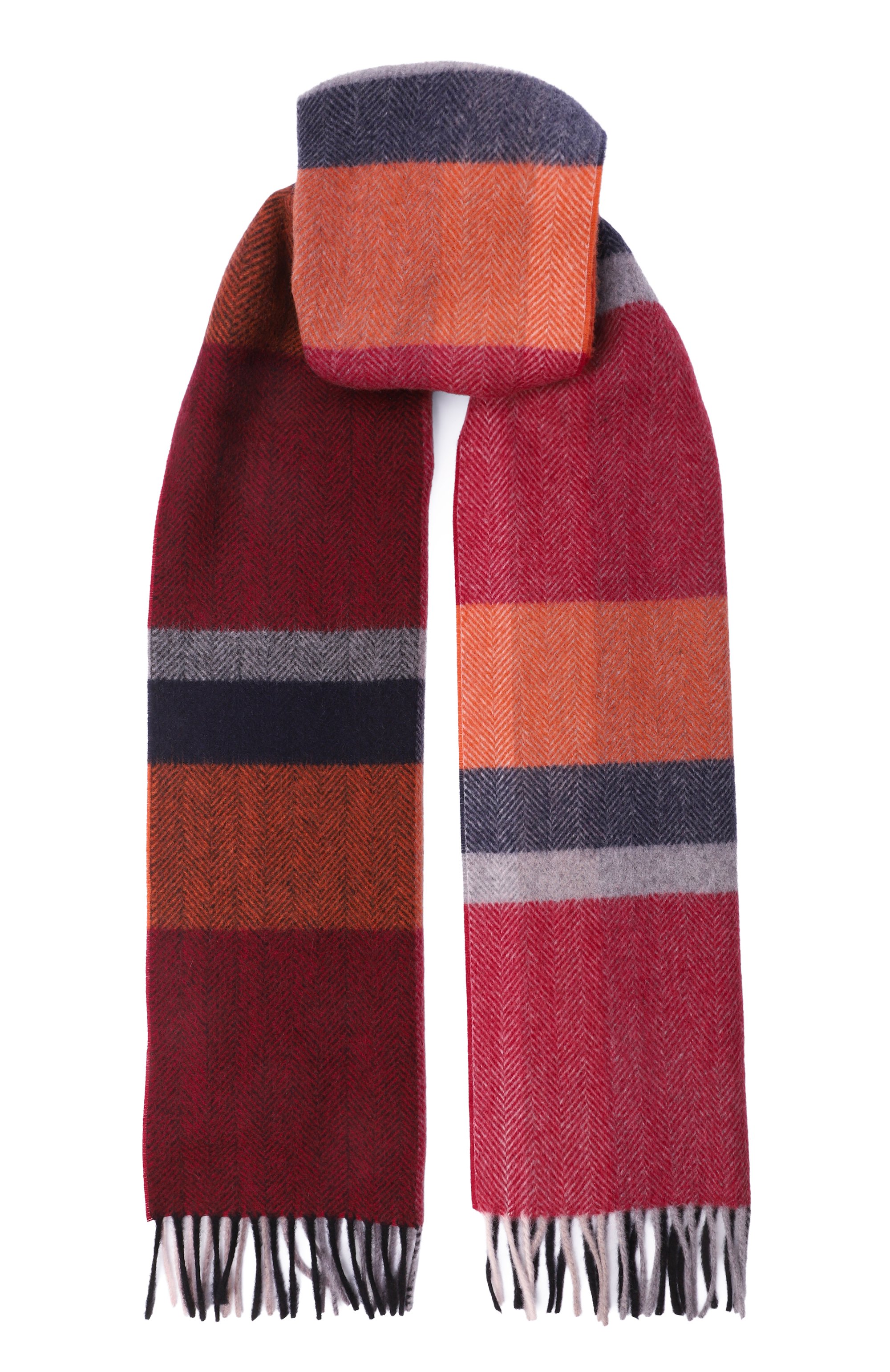 Шарф из шерсти и кашемира ANDREA CAMPAGNA бордового цвета по цене 26950 руб., арт. 623234, фото 1 Шарф из шерсти и кашемира ANDREA CAMPAGNA, арт. 623234, фото 1