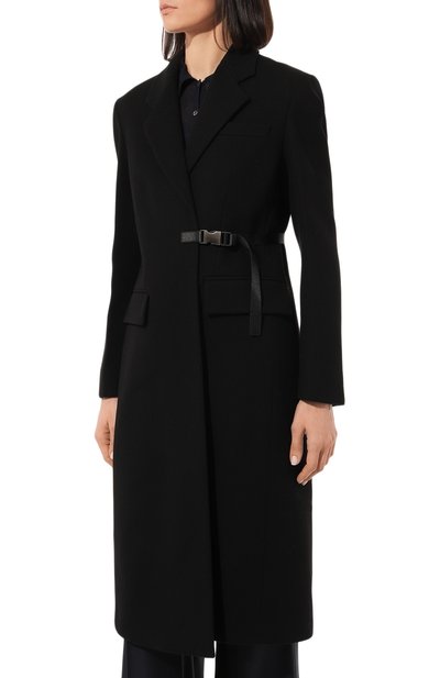 Шерстяное пальто PRADA, арт. P607N-1LXN-F0002-202, фото 3
