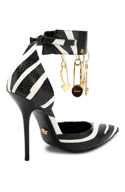 Кожаные туфли safety pin VERSACE, арт. DST017P/DVTZ3, фото 4