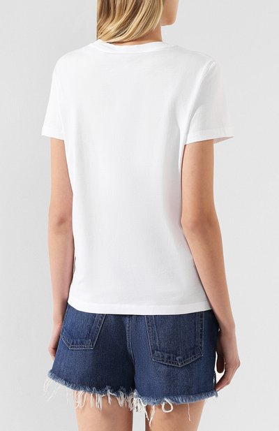 Хлопковая футболка KENZO белого цвета по цене 10900 руб., арт. FA52TS7214YB, фото 4 Хлопковая футболка KENZO, арт. FA52TS7214YB, фото 4