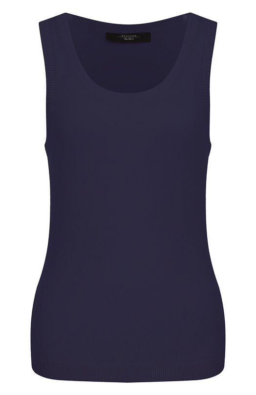 Майка из вискозы Weekend Max Mara ASBUURG Синий ASBUURG