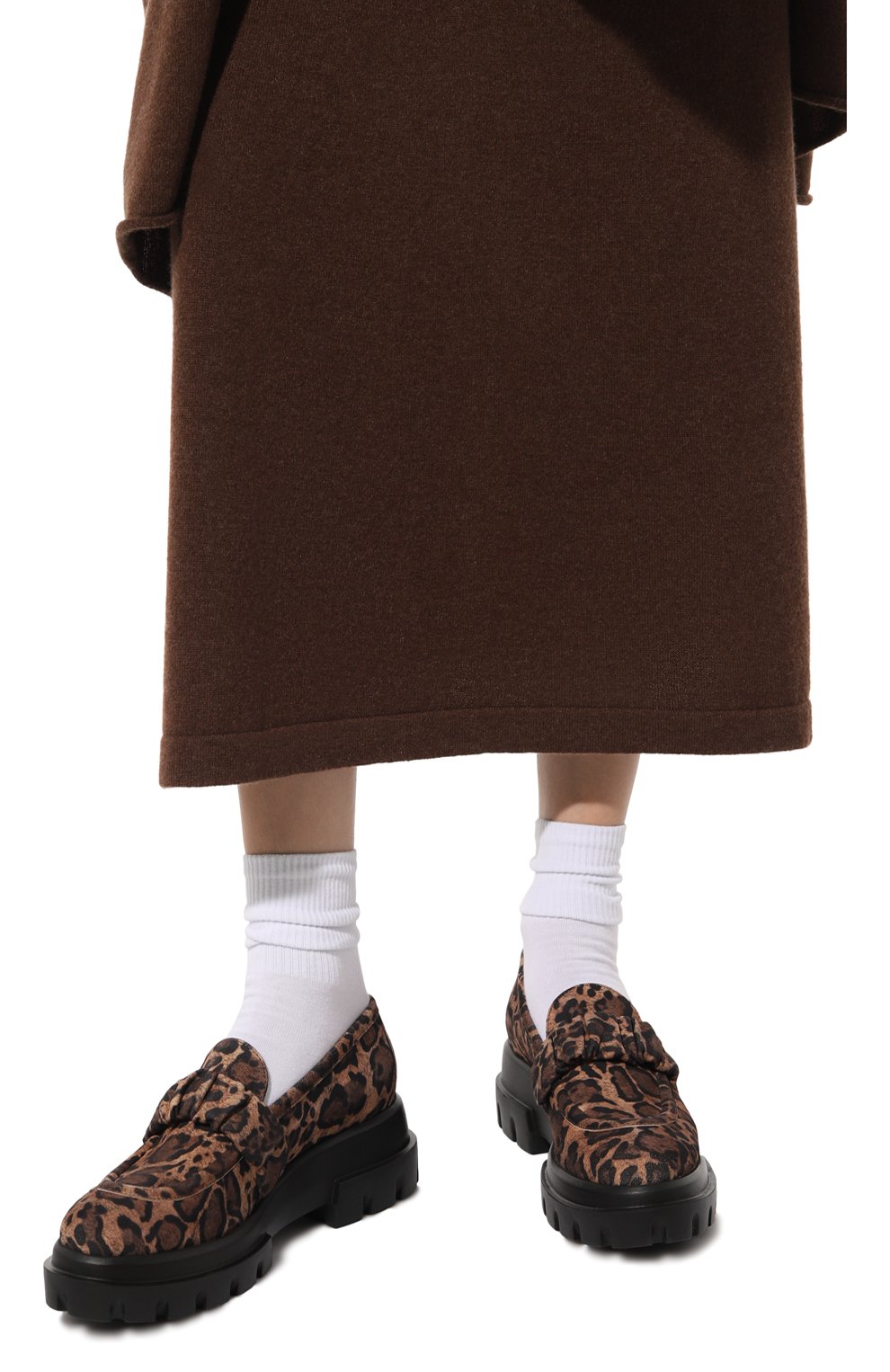 Лоферы celeste AGL леопардового цвета по цене 37150 руб., арт. D756026PGKEILA0702, фото 3 Лоферы celeste AGL, арт. D756026PGKEILA0702, фото 3