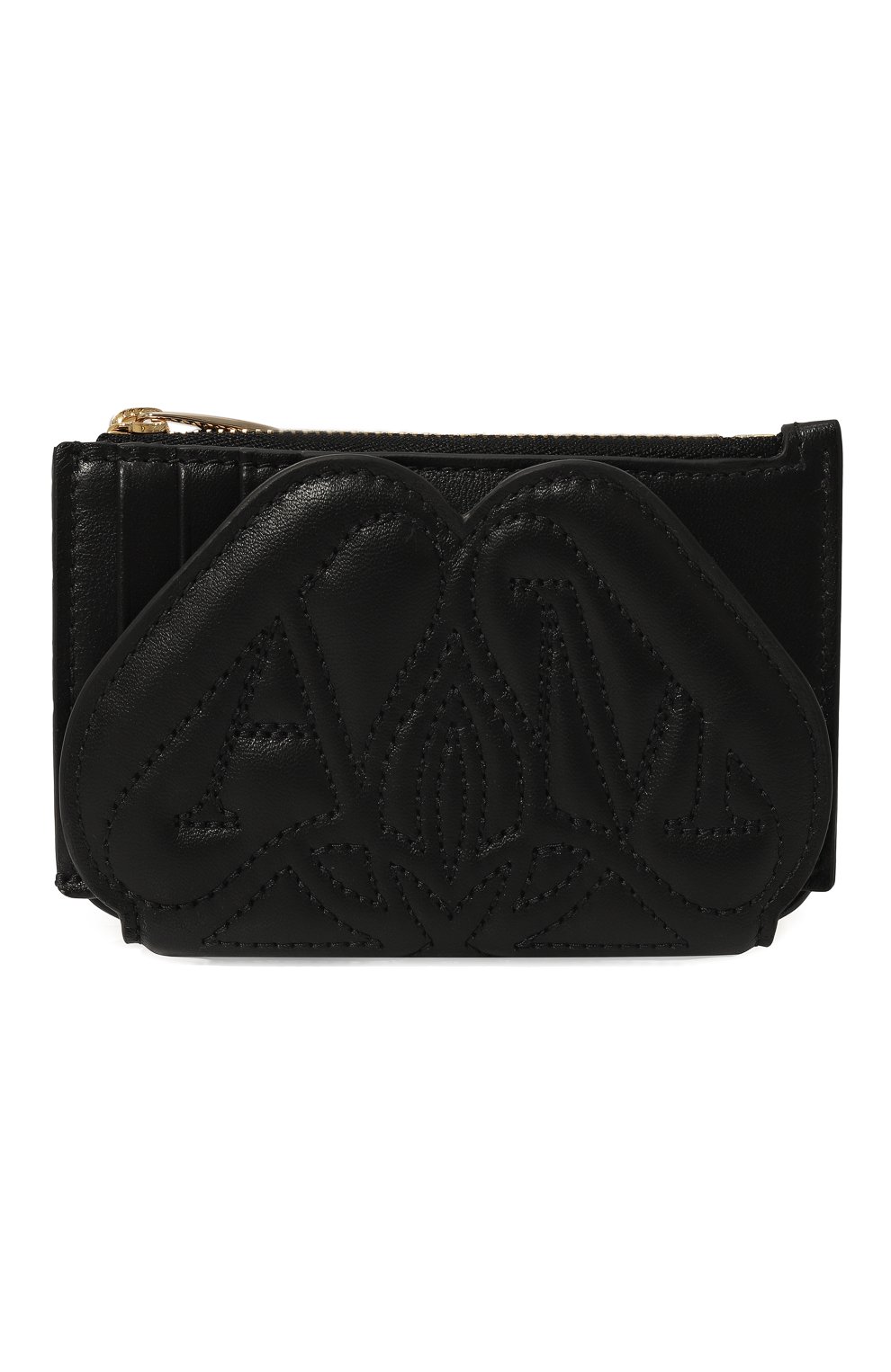 Кожаный футляр для кредитных карт ALEXANDER MCQUEEN, арт. 733319 1BLGA, фото 1
