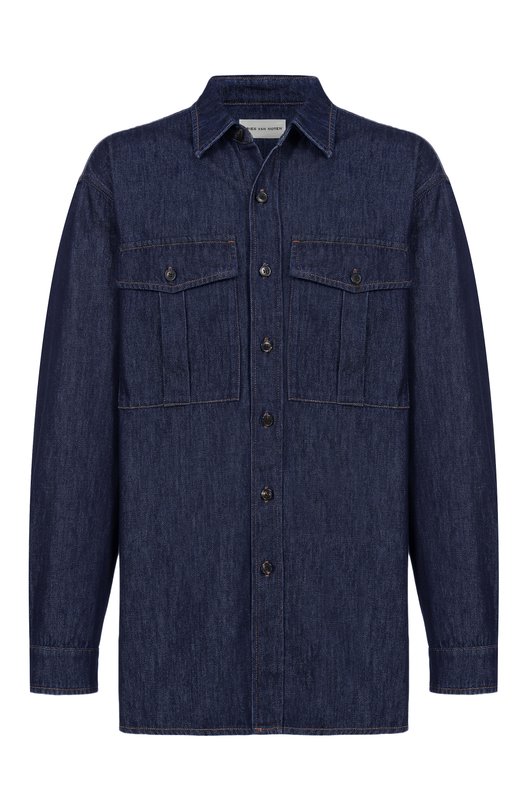 Джинсовая рубашка Dries Van Noten 020793-2381-507 Синий 020793-2381-507