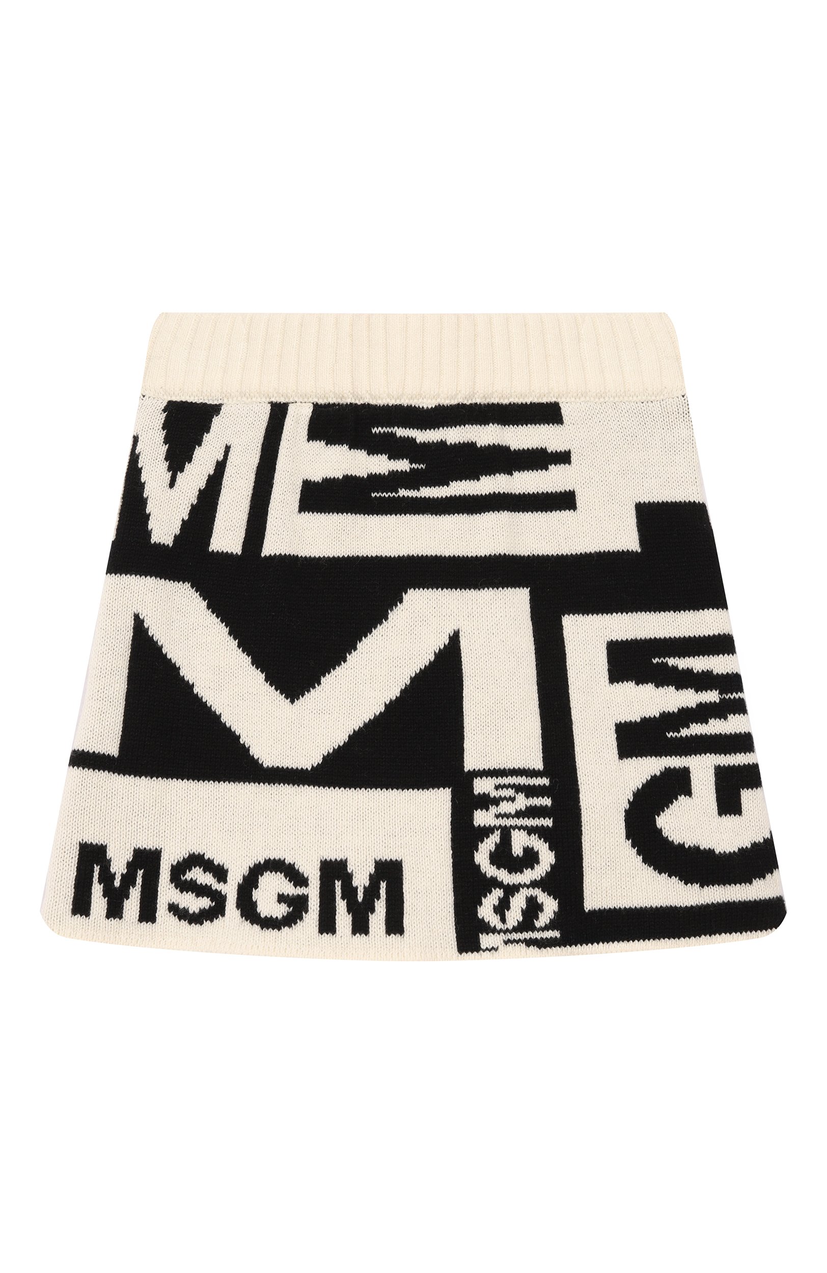 Юбка из хлопка и шерсти MSGM KIDS, арт. F6MSJGSK064, фото 1