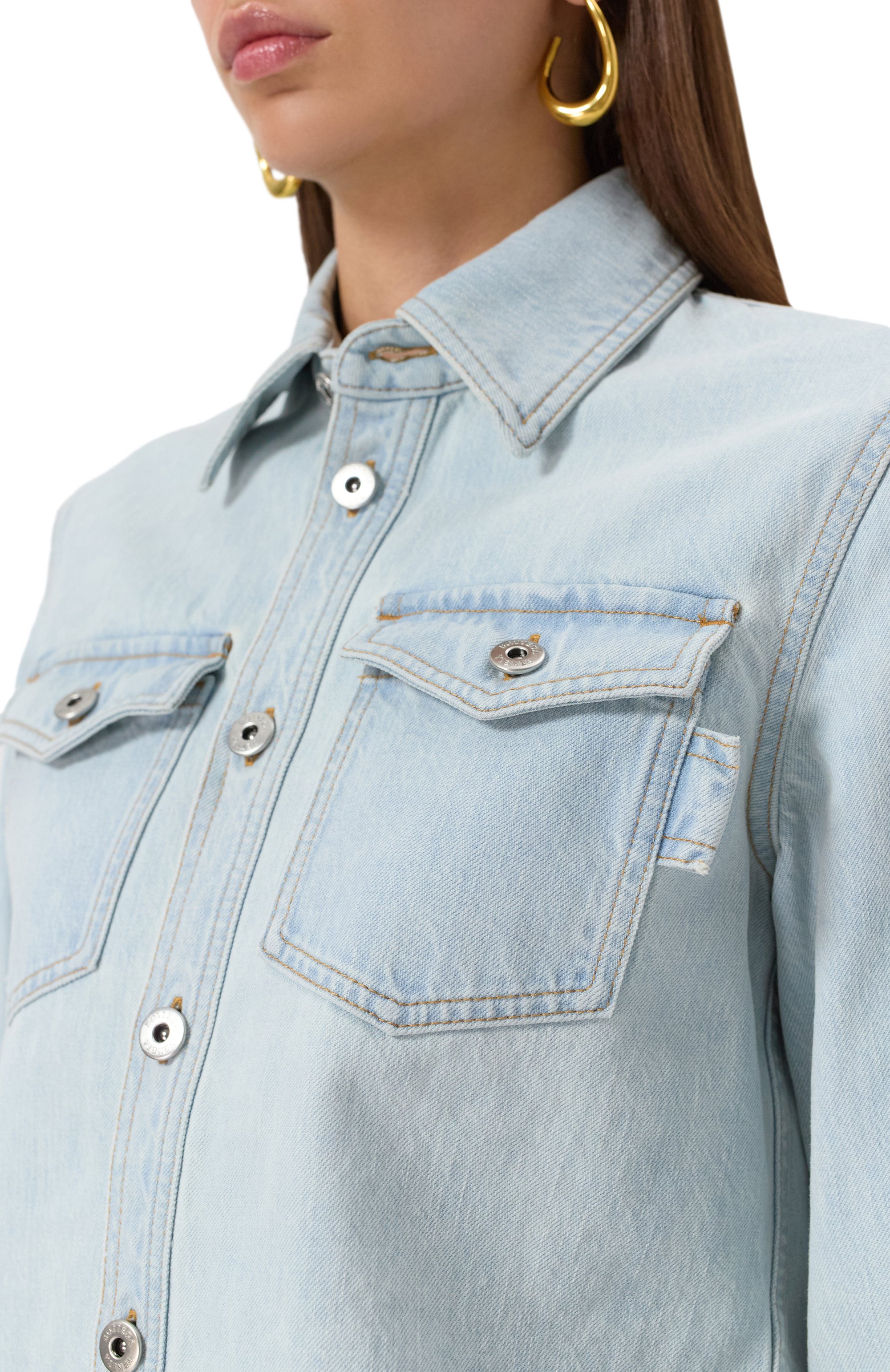 Джинсовая рубашка BOTTEGA VENETA, арт. 813498/V4ZR0, фото 5