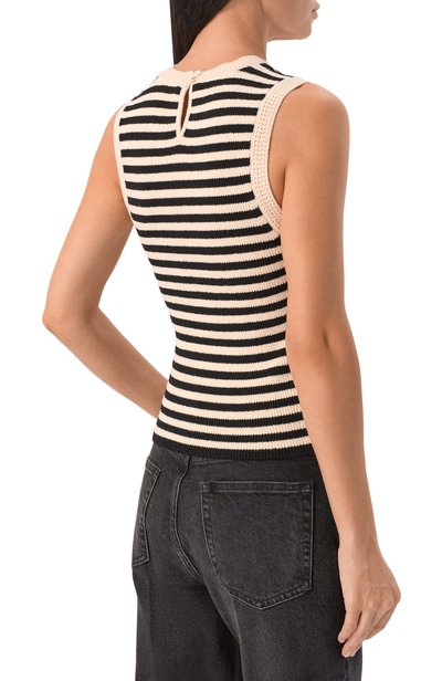 Хлопковый топ FRAME DENIM, арт. WE26KSW002/THE C0ASTAL STRIPE TANK, фото 4