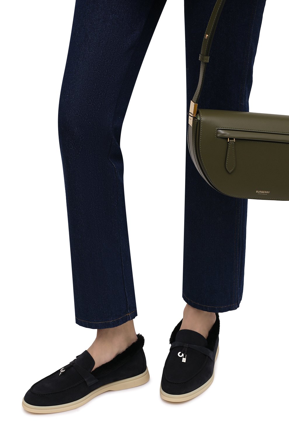 Замшевые лоферы summer charms walk LORO PIANA, арт. FAL9227, фото 3