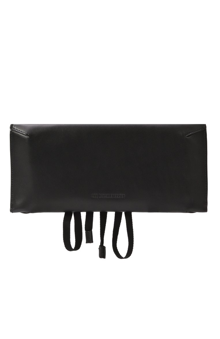 Женский клатч terri small ANN DEMEULEMEESTER черного цвета, арт. B0012605/LT128 | Фото 5 (Размер: small; Материал сплава: Проставлено; Ма�териал: Натуральная кожа; Драгоценные камни: Проставлено; Женское Кросс-КТ: Клатч-клатчи)