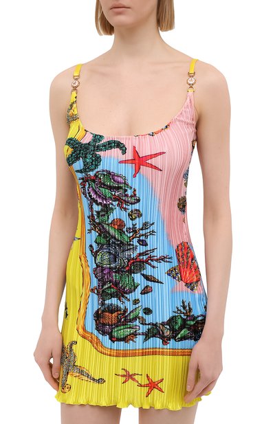 Платье VERSACE разноцветного цвета по цене 109000 руб., арт. A89018/1F01267, фото 3 Платье VERSACE, арт. A89018/1F01267, фото 3