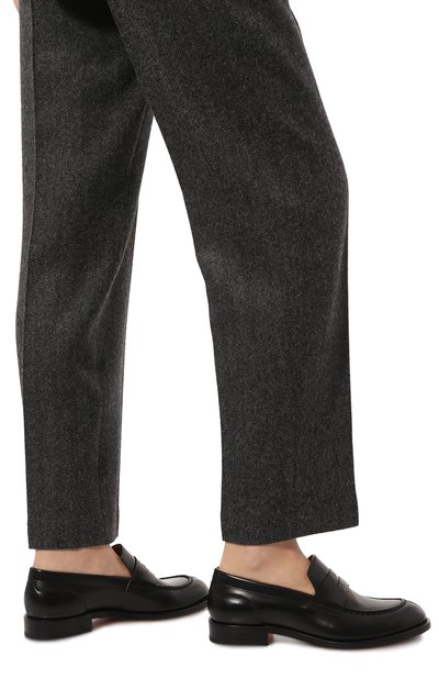 Кожаные пенни-лоферы SANTONI черного цвета по цене 68600 руб., арт. WUFL70432BJ2BSV4N01, фото 3 Кожаные пенни-лоферы SANTONI, арт. WUFL70432BJ2BSV4N01, фото 3