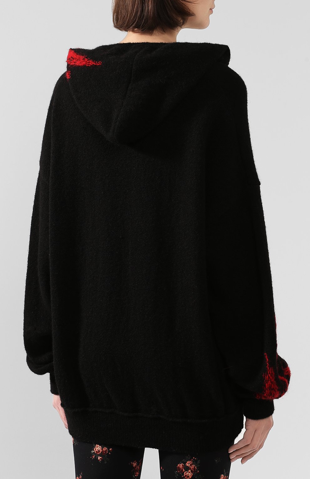 Худи из смеси шерсти и шелка ANN DEMEULEMEESTER, арт. 1902-4010-256-098, фото 4