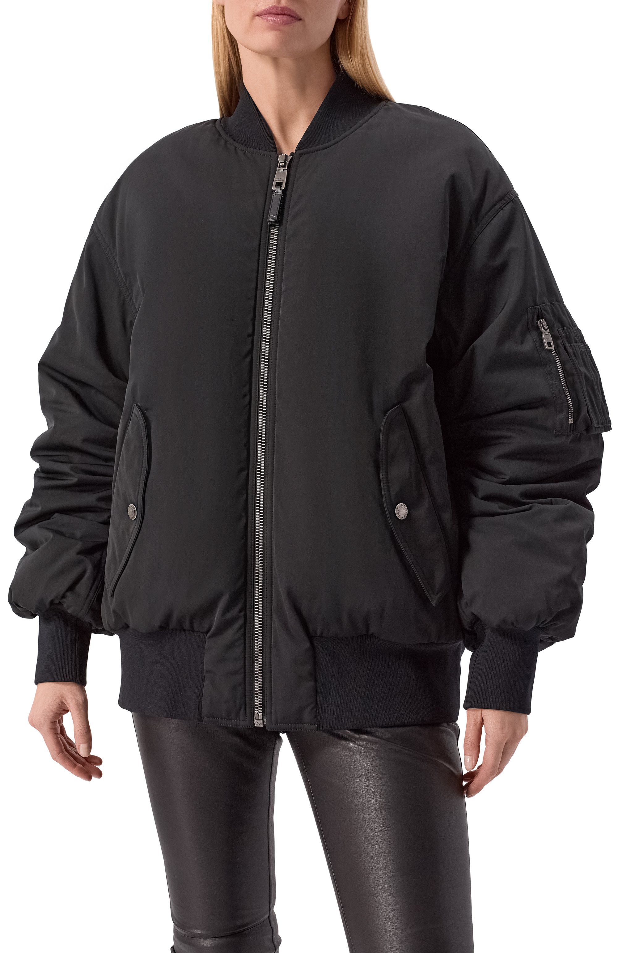 Бомбер DOLCE & GABBANA черного цвета по цене 257500 руб., арт. F9T50T/HUMV3, фото 3 Бомбер DOLCE & GABBANA, арт. F9T50T/HUMV3, фото 3