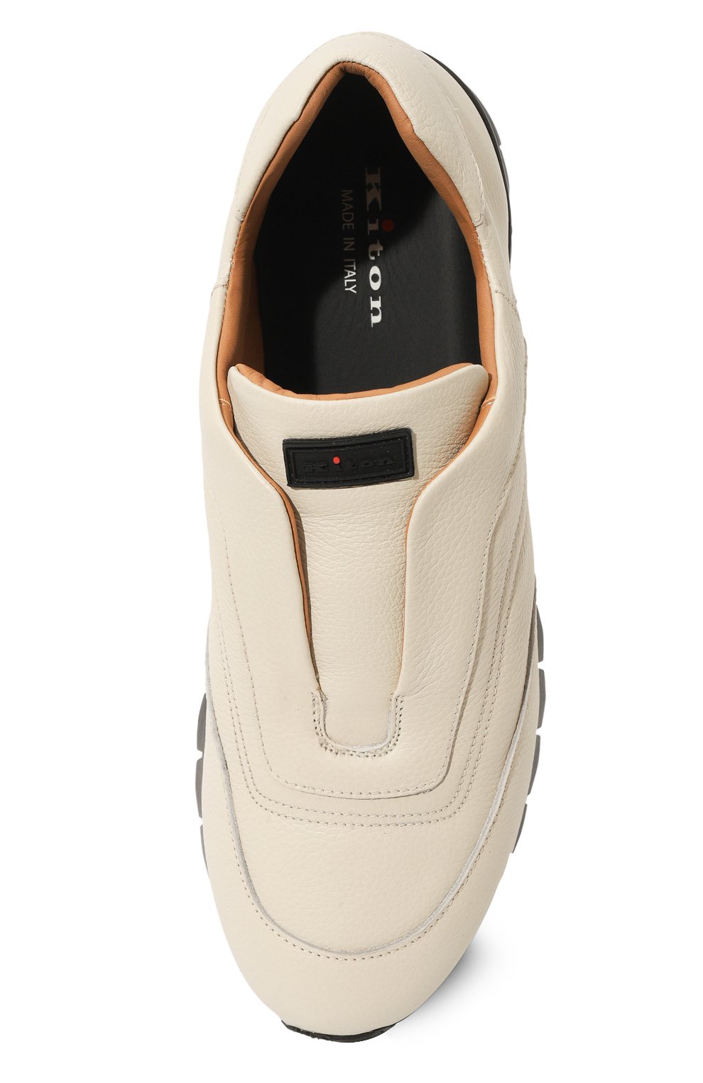 Кожаные кроссовки KITON белого цвета по цене 117000 руб., арт. USSA107N0109801, фото 6 Кожаные кроссовки KITON, арт. USSA107N0109801, фото 6