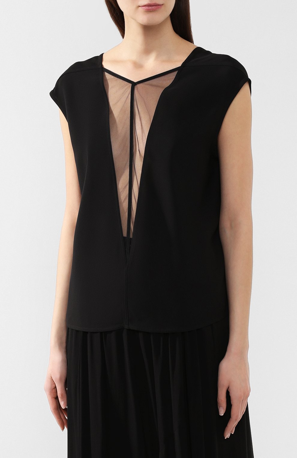 Топ из вискозы RICK OWENS, арт. R019S6163/YTU, фото 3