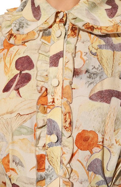 Платье из вискозы LOOM BY RODINA кремового цвета по цене 37000 руб., арт. LBR-2223DRMSHOR01, фото 5 Платье из вискозы LOOM BY RODINA, арт. LBR-2223DRMSHOR01, фото 5