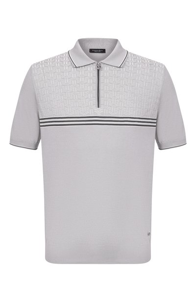 Мужская поло из шелка и хлопка STEFANO RICCI, арт. K818117P31/F26283