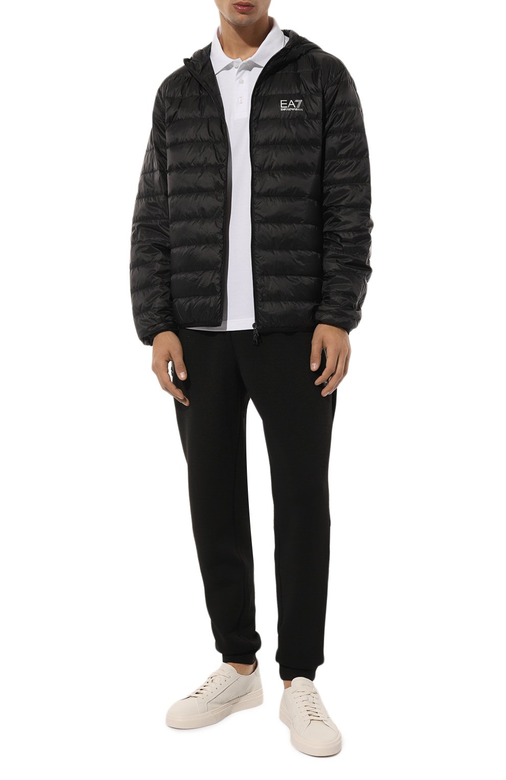 Хлопковое поло EA7 белого цвета по цене 9725 руб., арт. 6DPF16/PJVQZ/3XL, фото 2 Хлопковое поло EA7, арт. 6DPF16/PJVQZ/3XL, фото 2