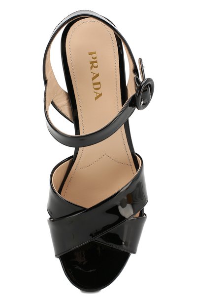 Кожаные босоножки PRADA, арт. 1XP890-069-F0002-B065, фото 4