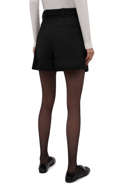 Шерстяные шорты MIU MIU черного цвета по цене 145000 руб., арт. MP1406-1R1-F0002, фото 4 Шерстяные шорты MIU MIU, арт. MP1406-1R1-F0002, фото 4