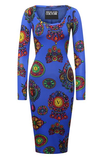 Женское платье из вискозы VERSACE JEANS COUTURE, арт. 71HA0920-71DP920 J FLUID0 PRINT GRANDE/JS011
