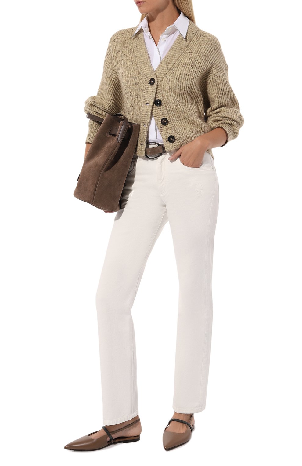 Кардиган из шерсти и льна BRUNELLO CUCINELLI, арт. M0L591106P, фото 2