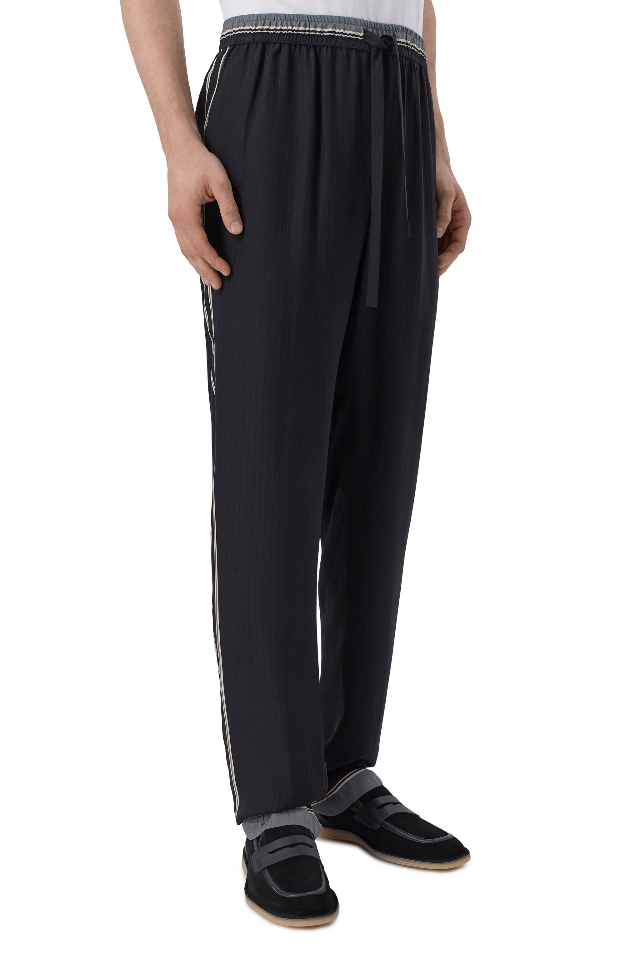 Шелковые брюки DOLCE & GABBANA, арт. GP1Q4T/HI11T, фото 3