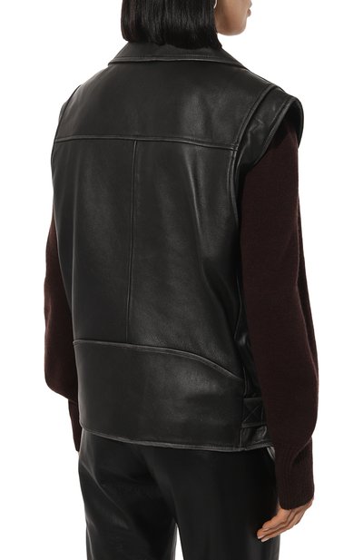 Кожаный жилет WEEKEND MAX MARA, арт. CANNES, фото 4