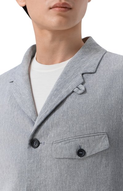 Пиджак изо льна и хлопка HANNES ROETHER, арт. PAR32D0NE.6073, фото 5