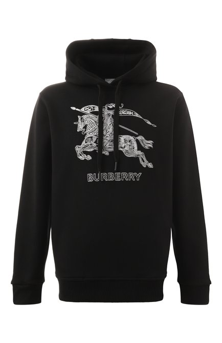 Burberry hoodie mens black sale