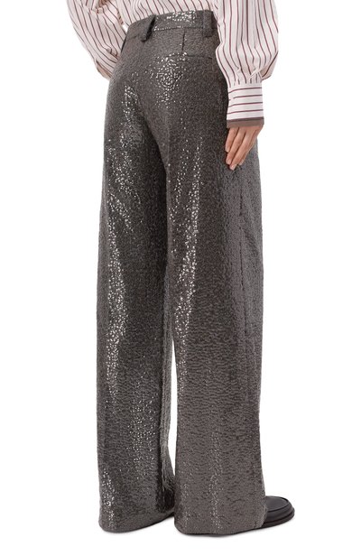 Шерстяные брюки BRUNELLO CUCINELLI, арт. ME226P9363, фото 4