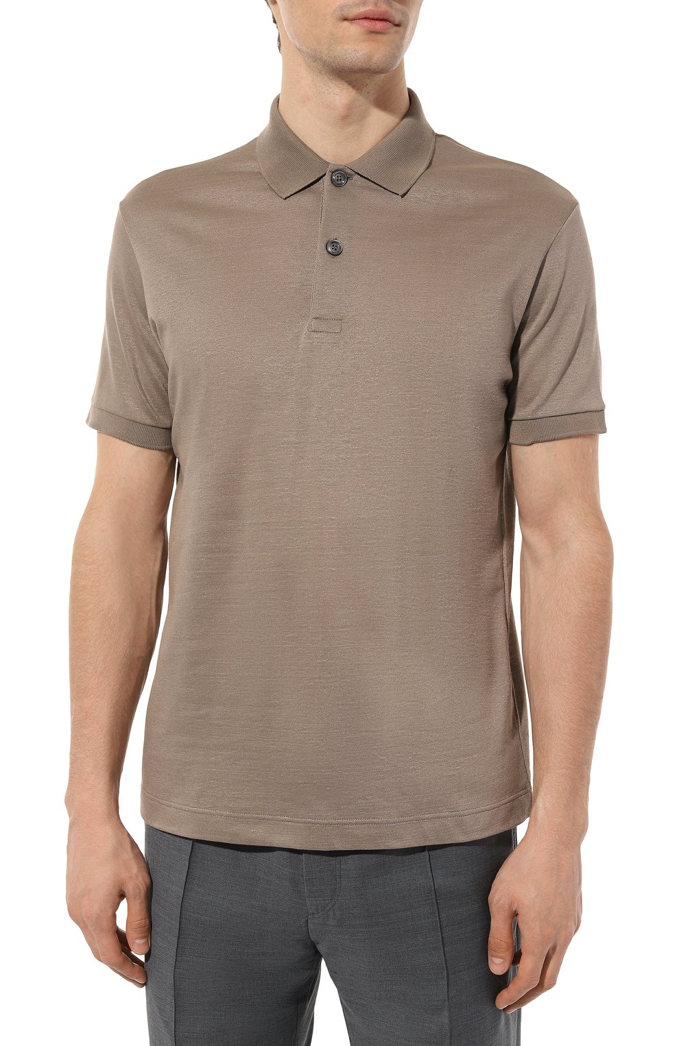 Поло изо льна и хлопка KITON, арт. UMK0234, фото 3