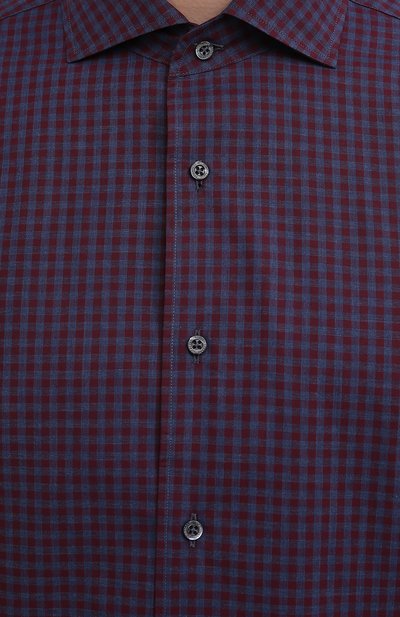 Хлопковая рубашка CORNELIANI, арт. 88P156-1811529/00, фото 5