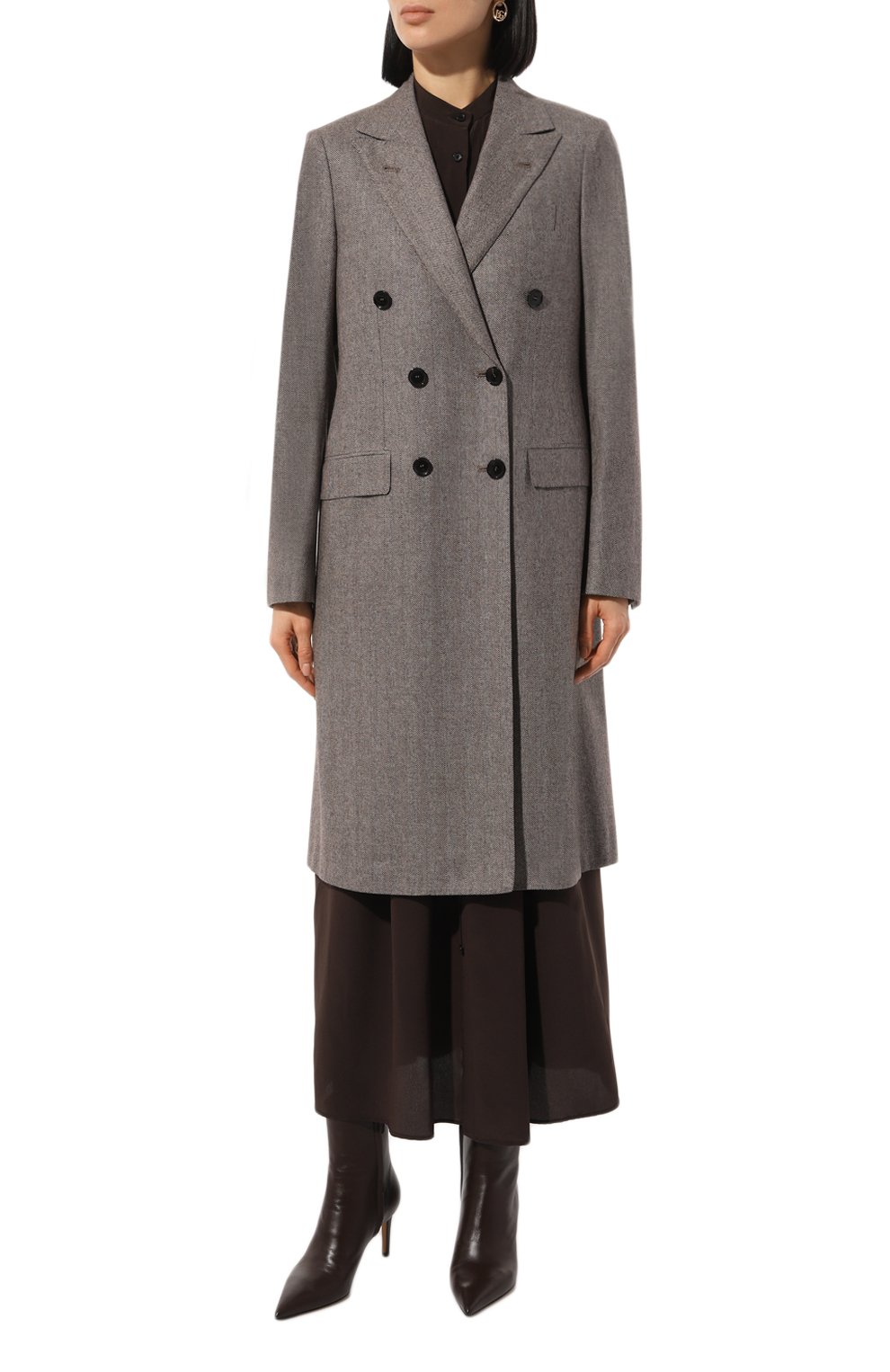 Пальто из шерсти и кашемира KITON, арт. D58608K0104E10, фото 3