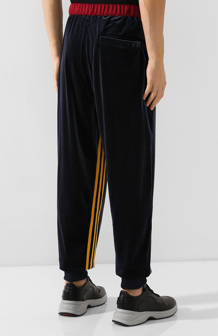 Мужские брюки adidas originals x bed j.w. ford ADIDAS ORIGINALS темно-синего цвета, арт. FI8839 | Фото 4 (Материал внешний: Синтетический материал; Силуэт М (брюки): Джоггеры; Длина (брюки, джинсы): Стандартные; Стили: Бохо)