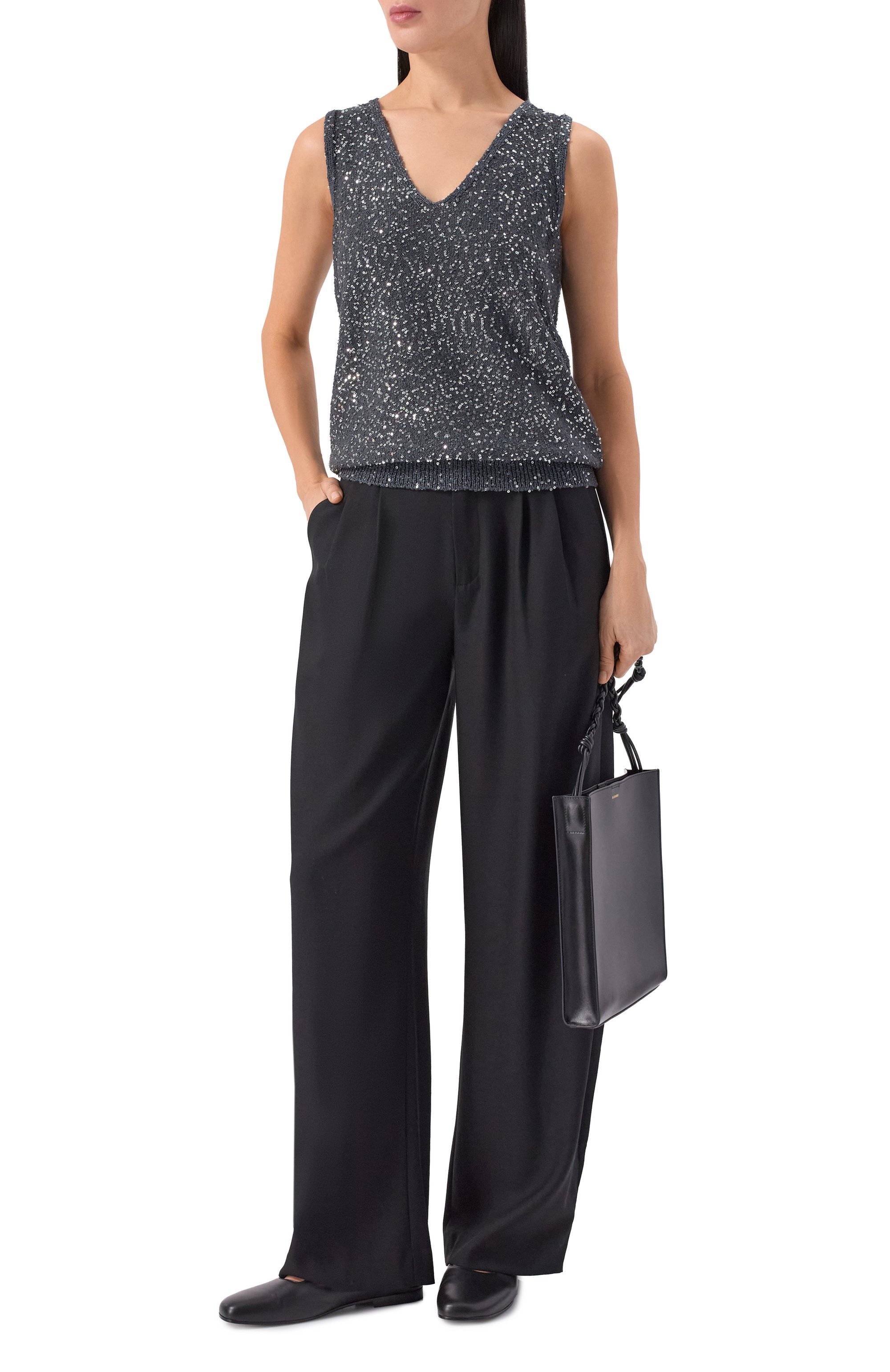 Топ с отделкой пайетками WEEKEND MAX MARA, арт. WKDTEMP0, фото 2