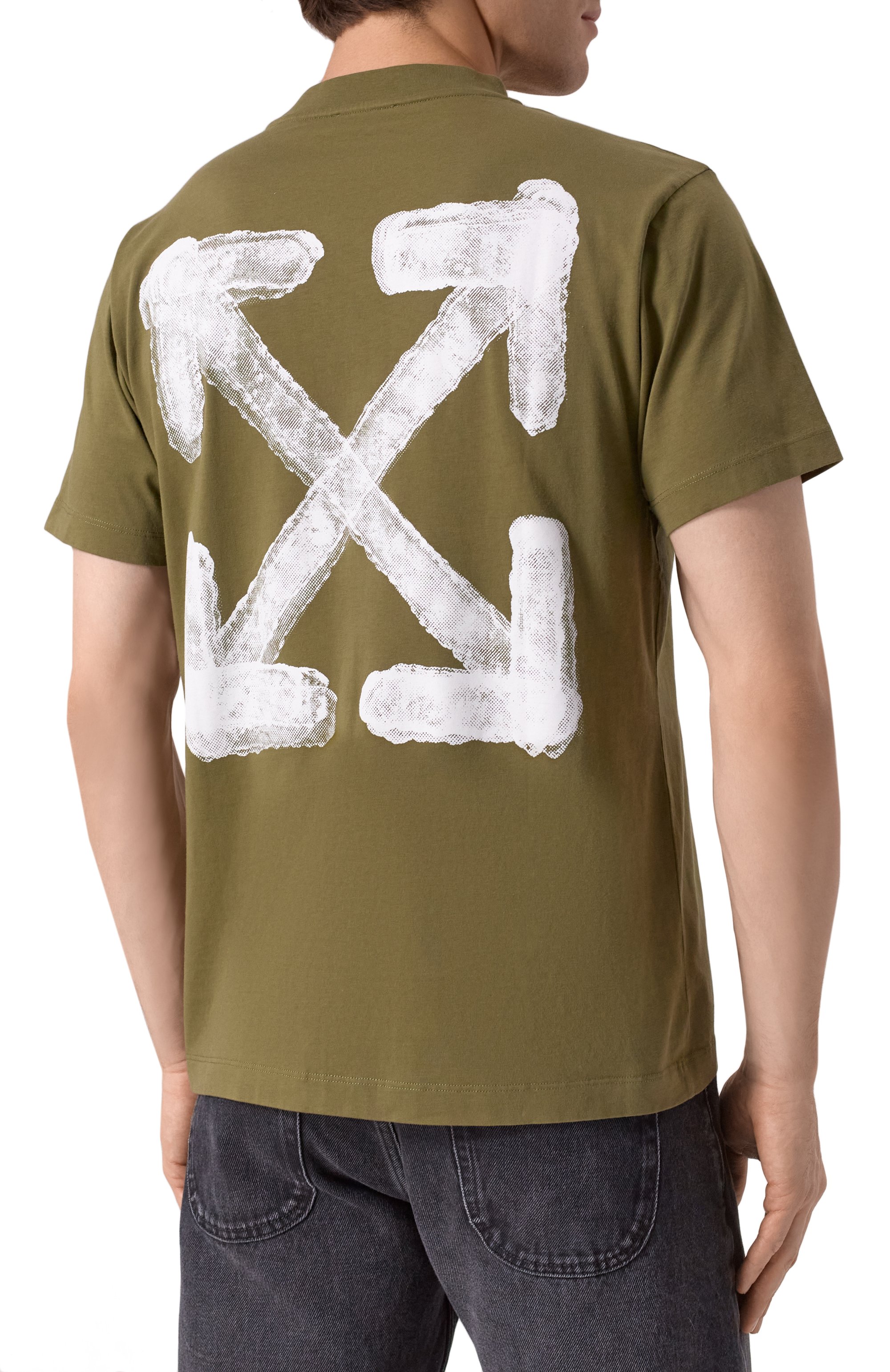 Хлопковая футболка OFF-WHITE, арт. 0MAA027S25JER00B, фото 4