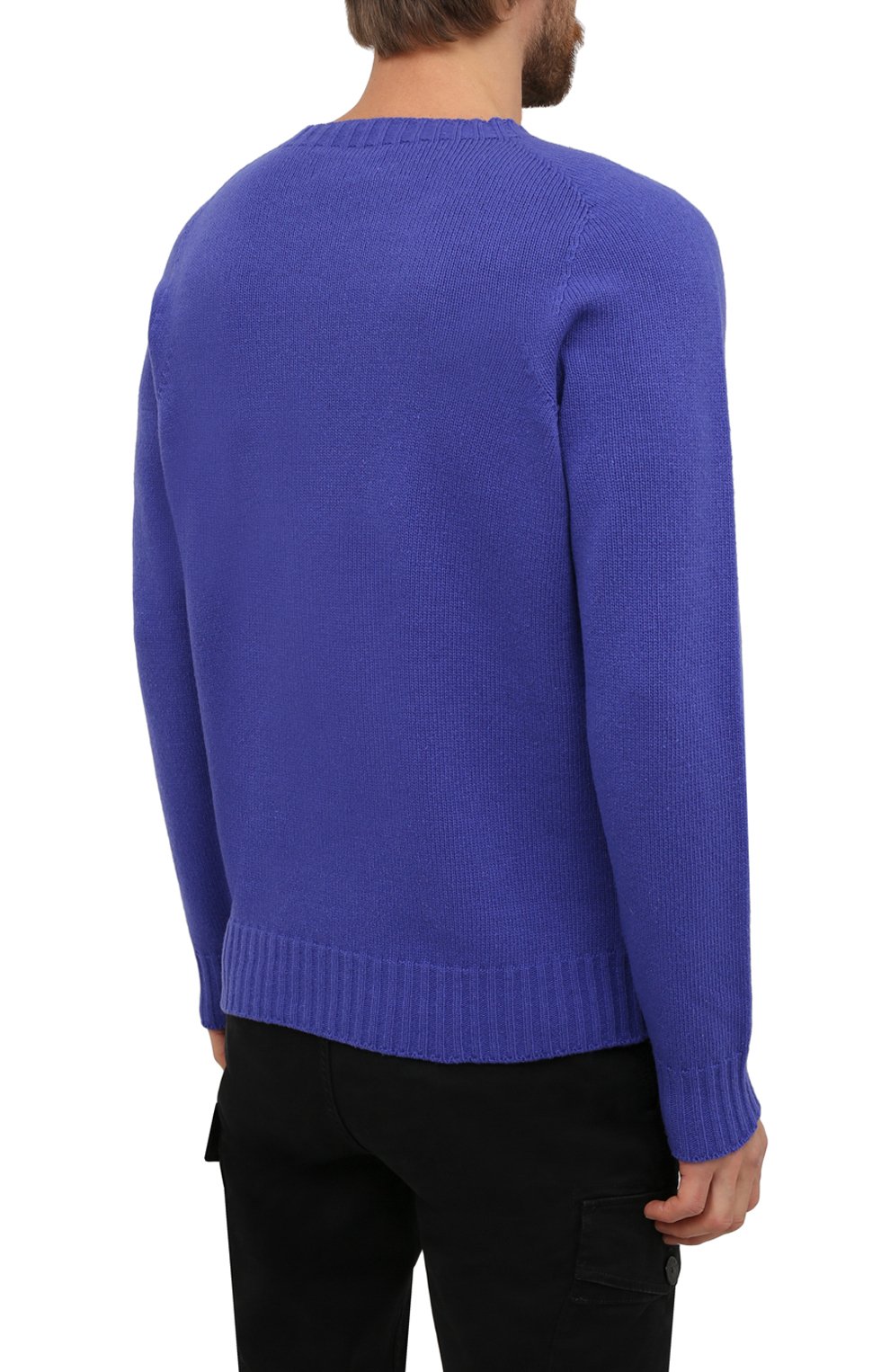 Шерстяной свитер STONE ISLAND синего цвета по цене 24350 руб., арт. 7515505A3, фото 4 Шерстяной свитер STONE ISLAND, арт. 7515505A3, фото 4