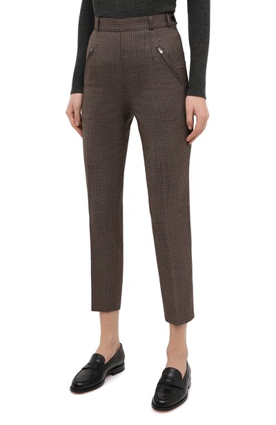 Шерстяные брюки MAISON MARGIELA коричневого цвета по цене 86050 руб., арт. S51KA0530/S53200, фото 3 Шерстяные брюки MAISON MARGIELA, арт. S51KA0530/S53200, фото 3