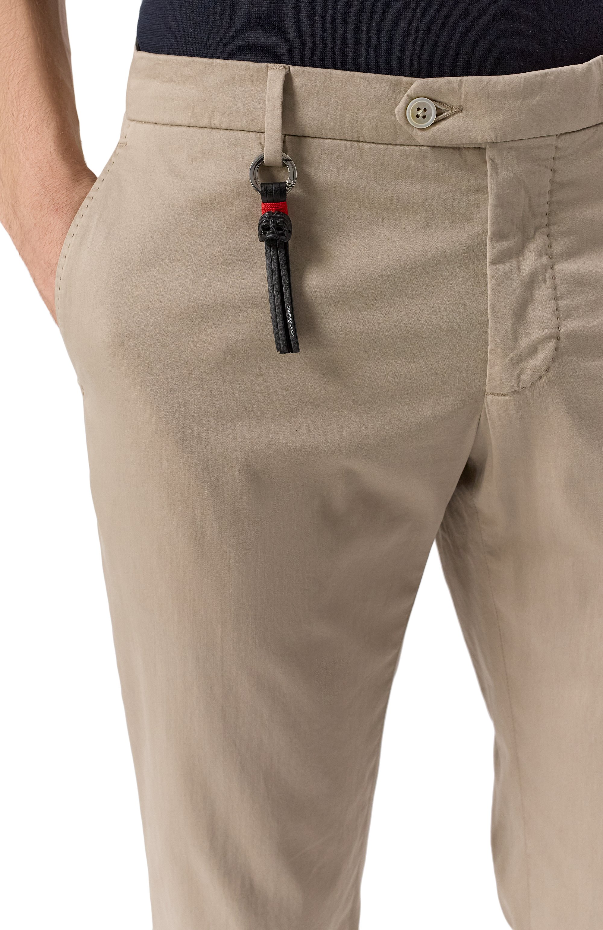 Брюки из хлопка и шелка MARCO PESCAROLO, арт. SLIM80/5100, фото 5