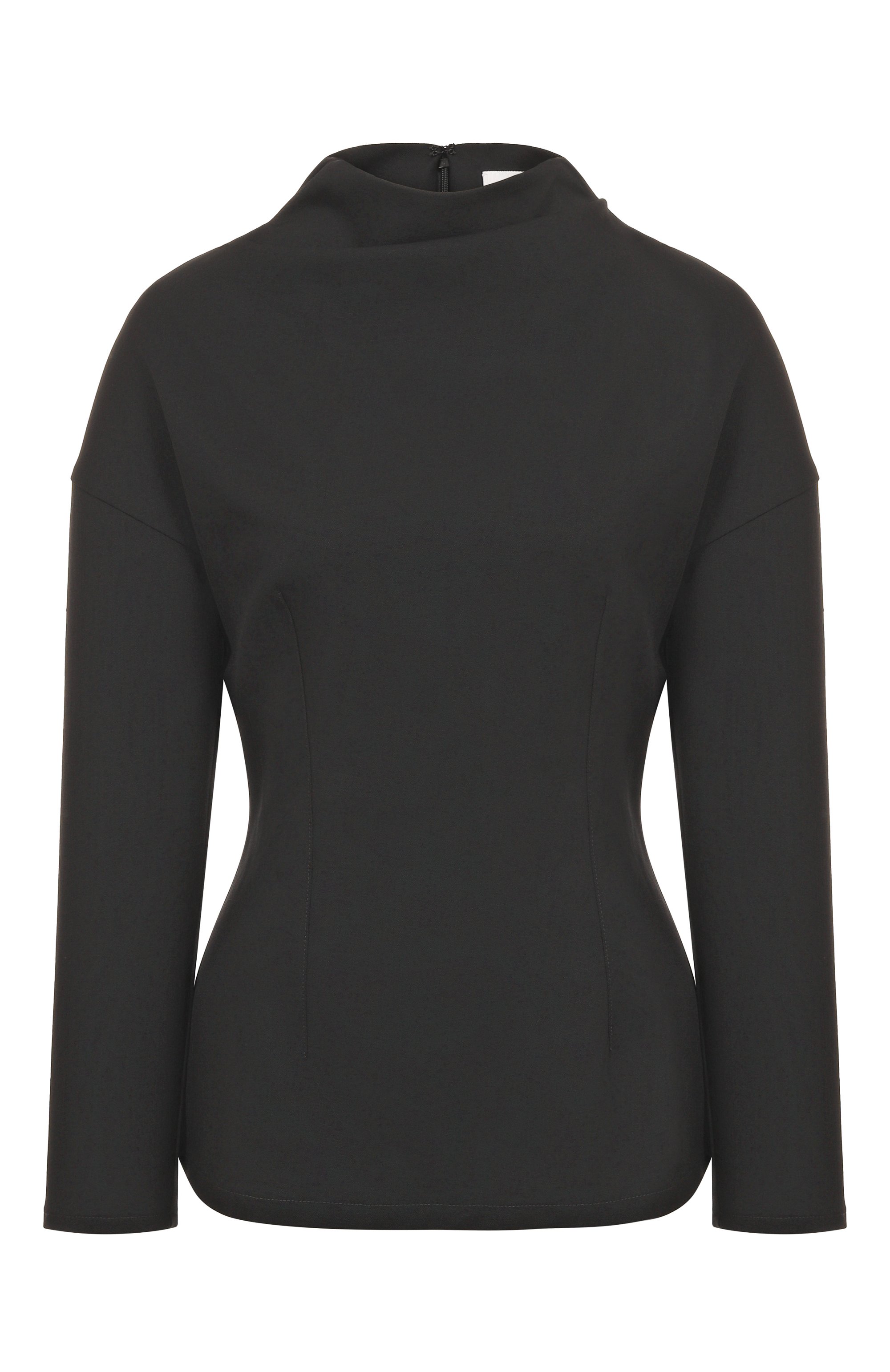 Шерстяной топ ARMARIUM черного цвета по цене 108000 руб., арт. ARMFWT034/W014, фото 1 Шерстяной топ ARMARIUM, арт. ARMFWT034/W014, фото 1