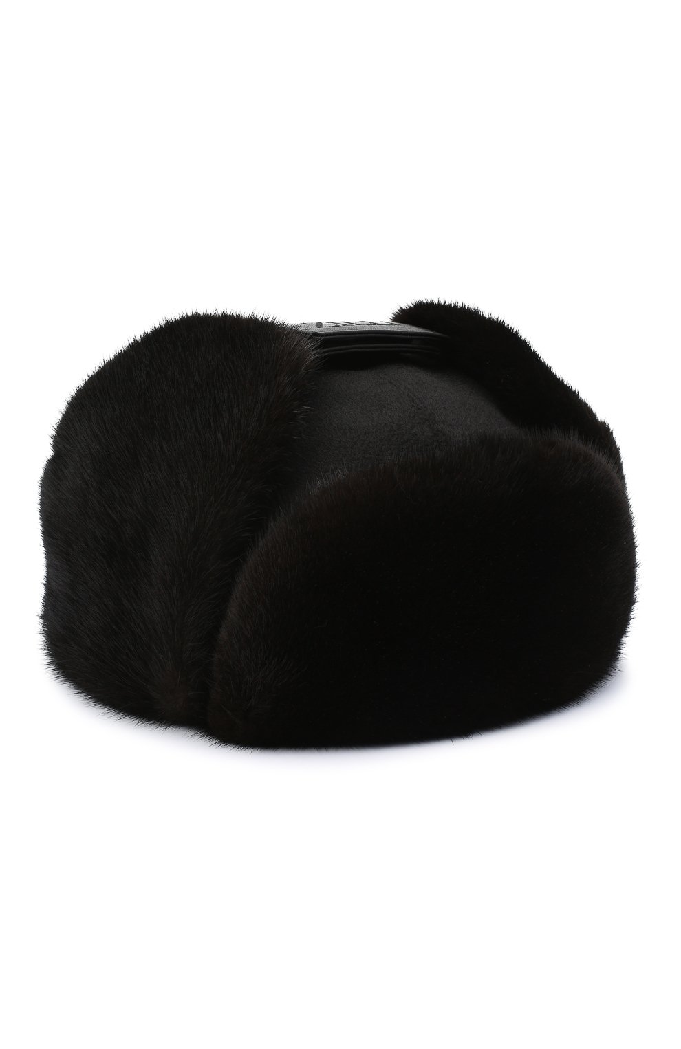 Шапка-ушанка с отделкой из меха норки ZILLI черного цвета по цене 317000 руб., арт. MHQ-0RS00-30337/1001, фото 3 Шапка-ушанка с отделкой из меха норки ZILLI, арт. MHQ-0RS00-30337/1001, фото 3