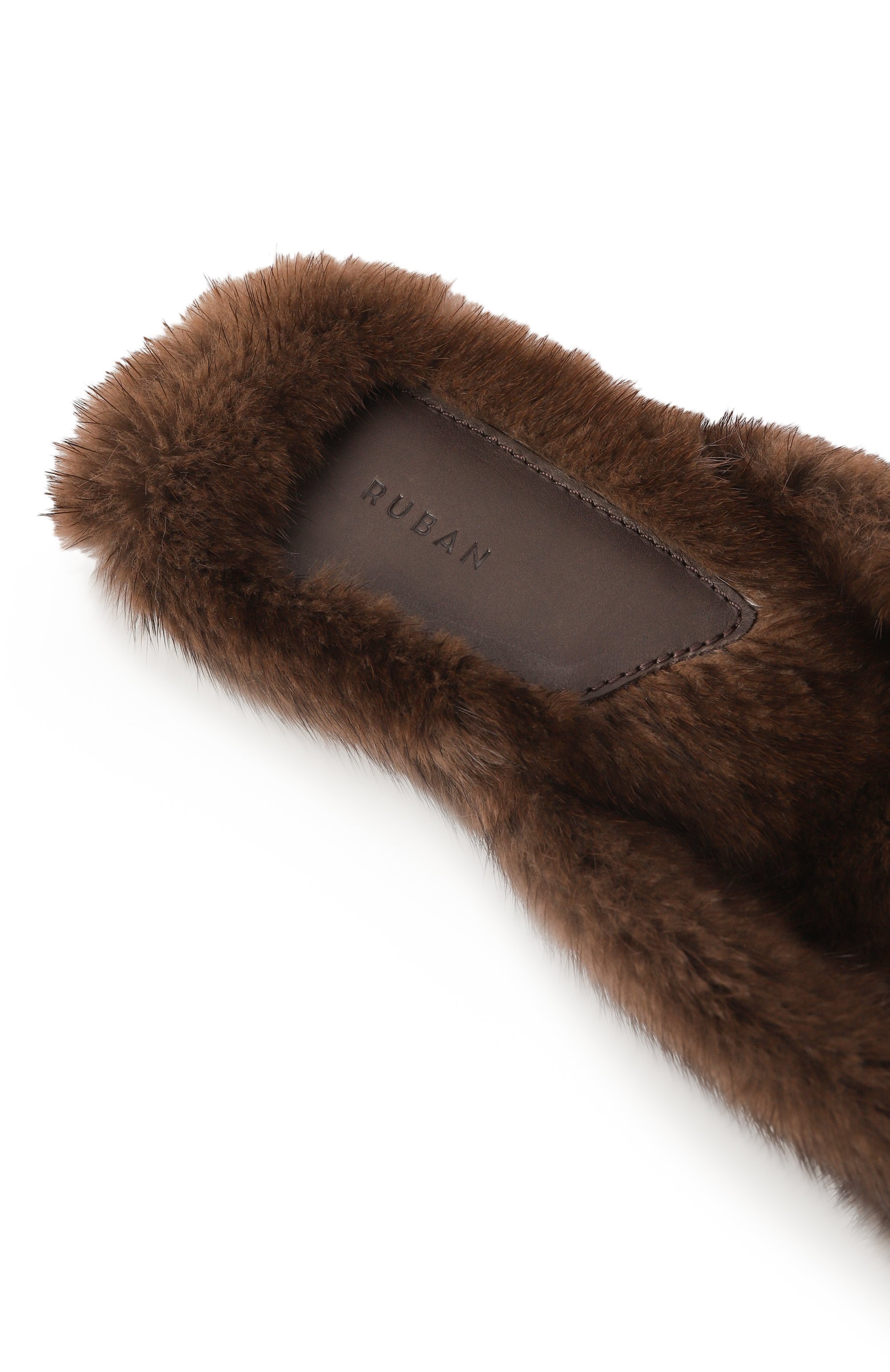 Меховые шлепанцы из норки RUBAN, арт. SN168.19.NOR800, фото 7