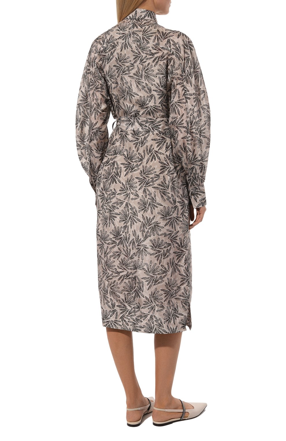 Шелковое платье BRUNELLO CUCINELLI, арт. MP913AFE12, фото 4