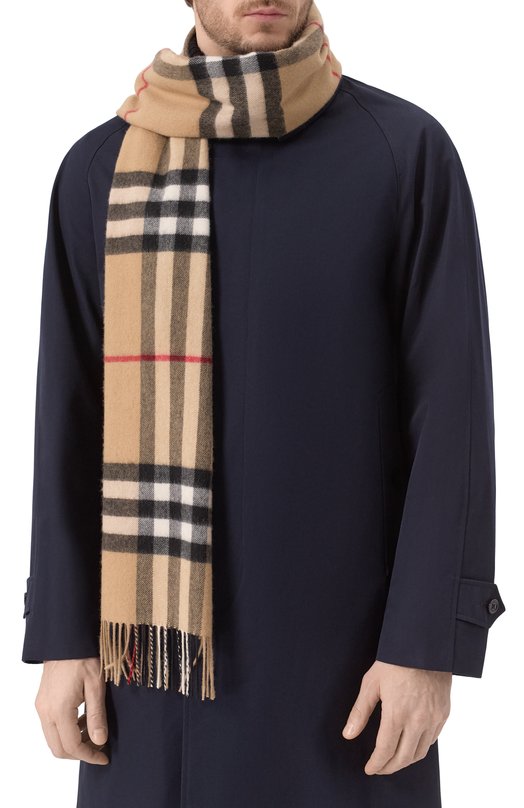 Кашемировый шарф Burberry 8076576 Бежевый  8076576 Фото 3