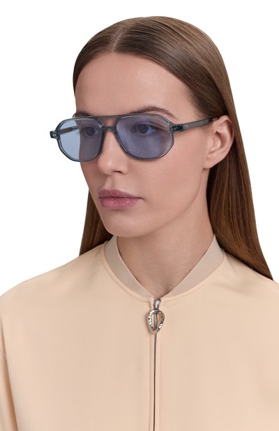 Солнцезащитные очки MOSCOT, арт. GAZEEKTAL SUN LIGHT BLUE/BEL AIR BLUE, фото 3